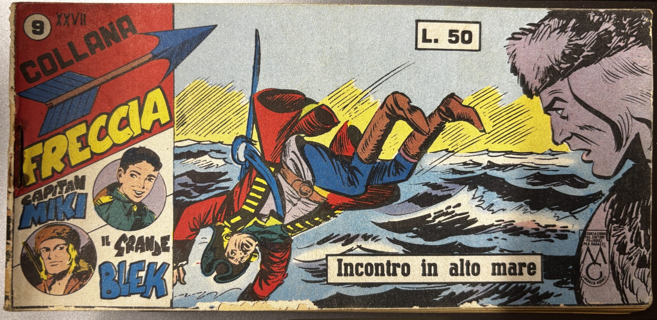 IL GRANDE BLEK-CAPITAN MIKI- STRISCIA- COLLANA FRECCIA XXVII SERIE n.9