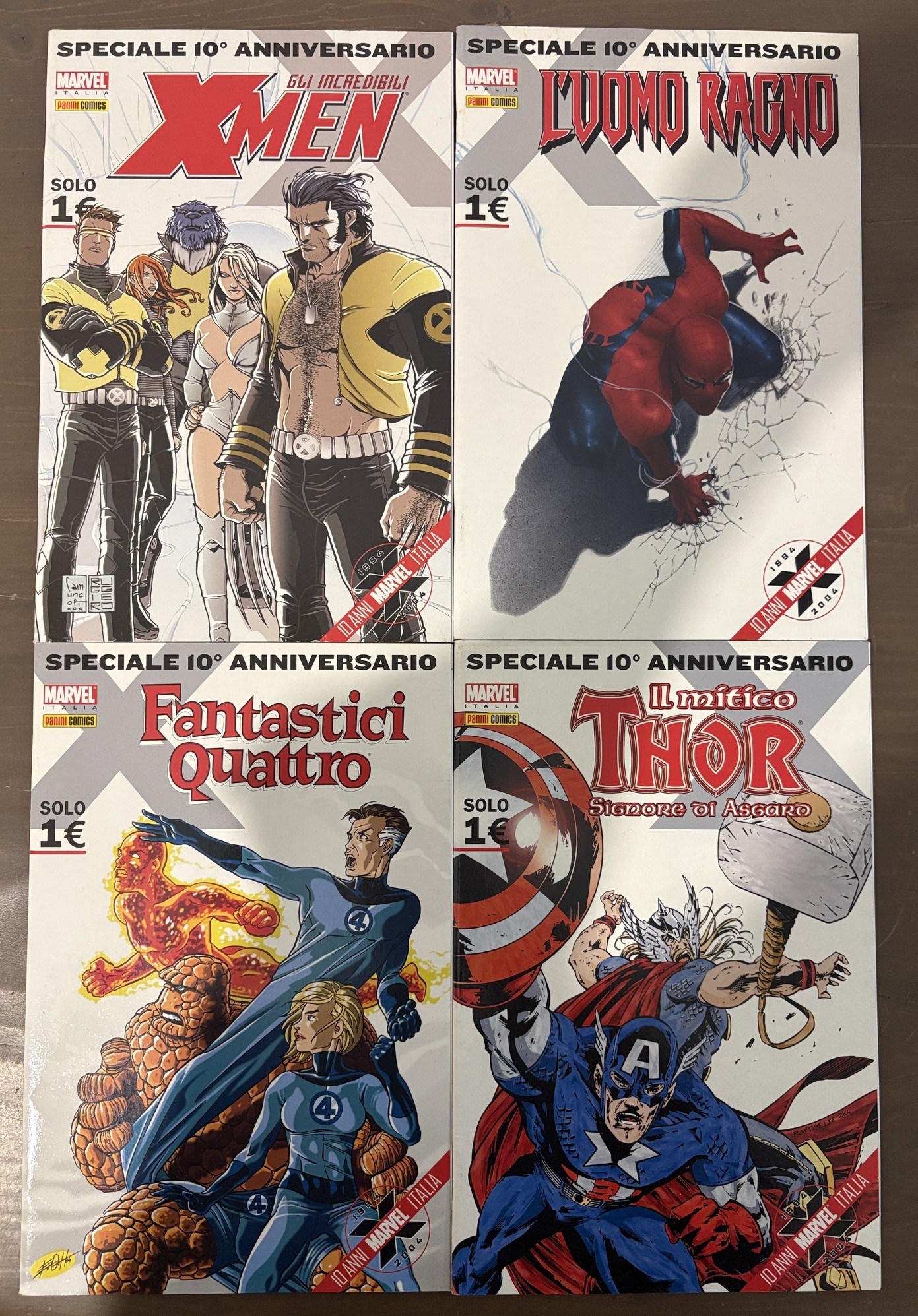 Uomo Ragno, F4, Cap, Thor, SPECIALE 10° ANNIVERSARIO - ED. MARVEL 2004