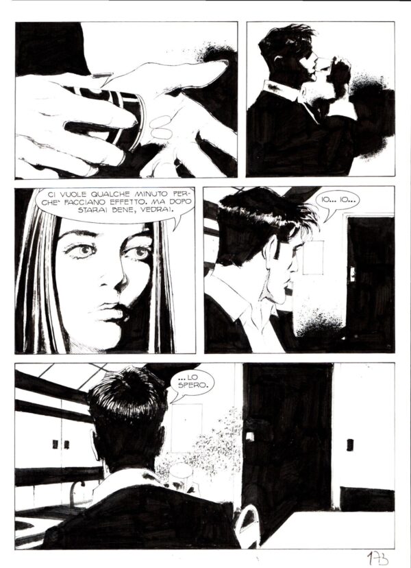 Dylan Dog-tavola originale di DYLAN DOG MAXI n.14 "Paranoia" 2001 di Corrado Roi