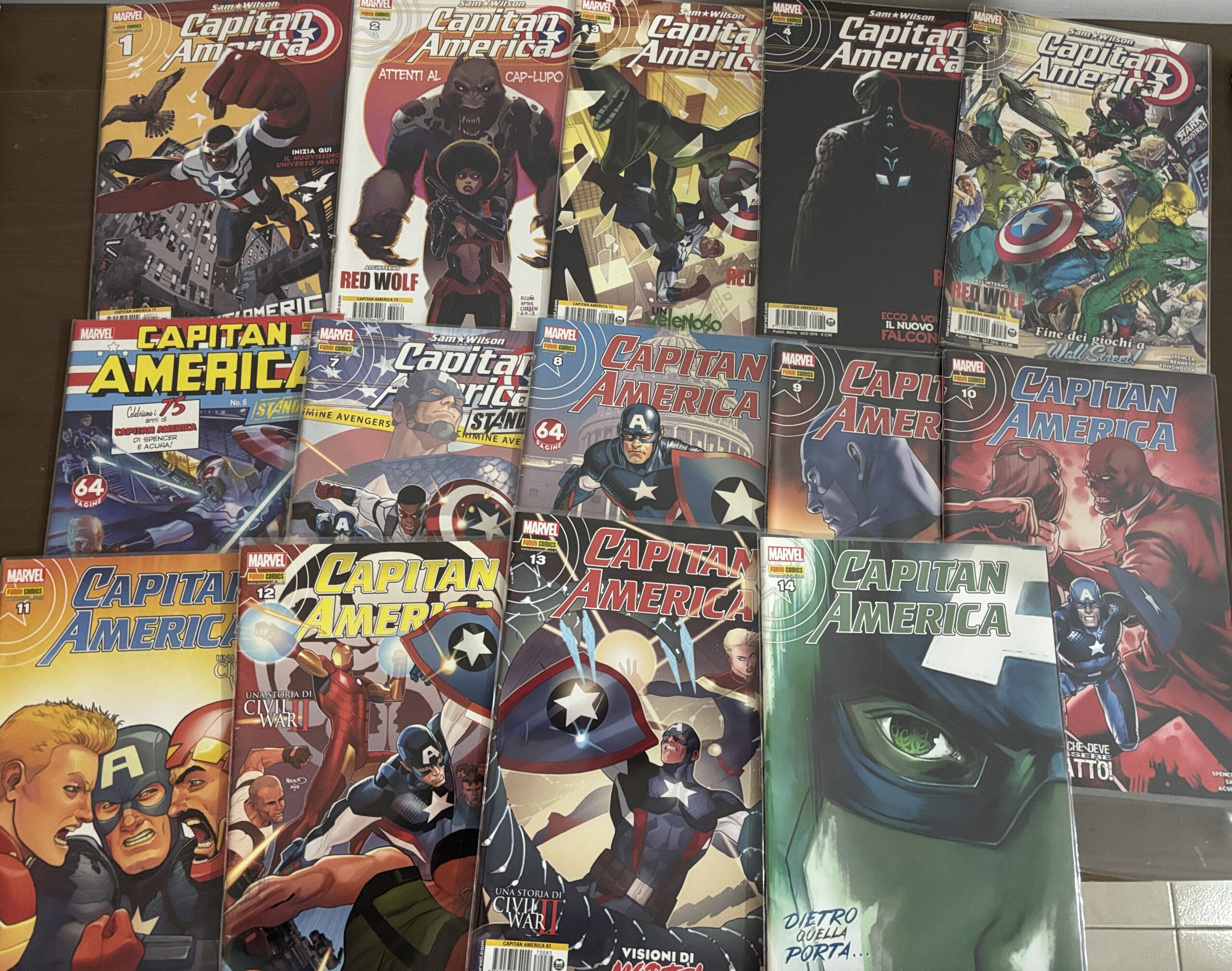 CAPITAN AMERICA da n. 1 a 14 (71 a 84) Panini