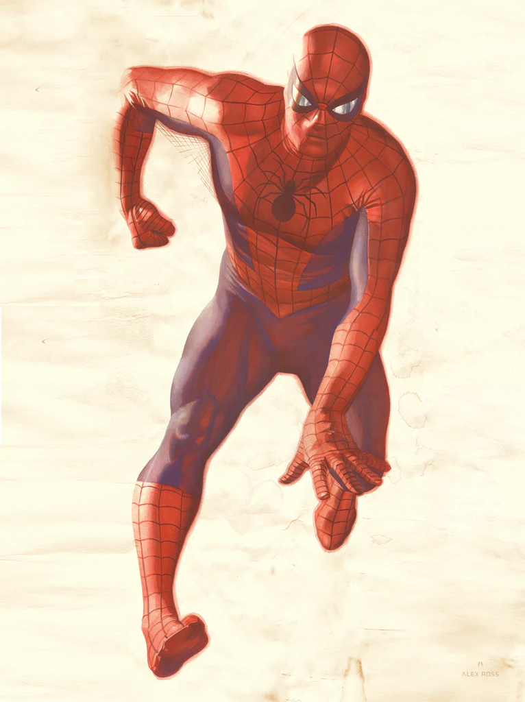 Spiderman di Alex Ross poster litografia 105 x 74 cm (41" x 28 1/2")
