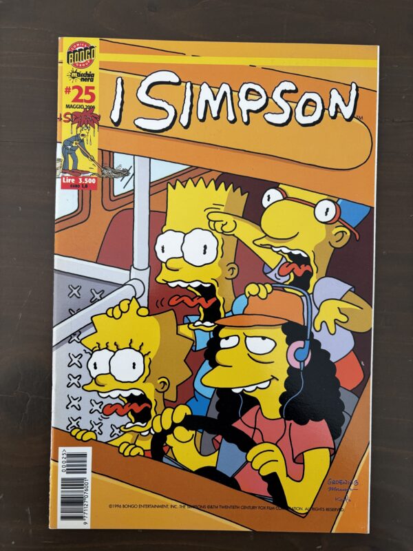 I SIMPSON n. 25 BONGO COMICS MACCHIA NERA