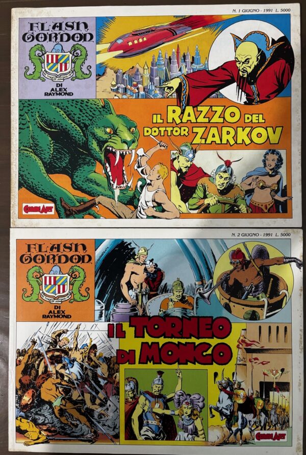 Flash Gordon di Alex Raymond n.1 e 2 - Comic Art  1991