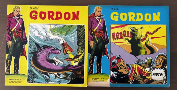 FLASH GORDON da 1 a 8 Serie Completa I Quaderni del Fumetto SPADA 1973