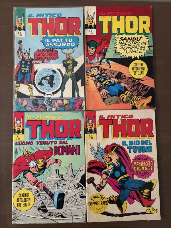 Thor da n. 1 a 4 ed. Corno prima serie 1971