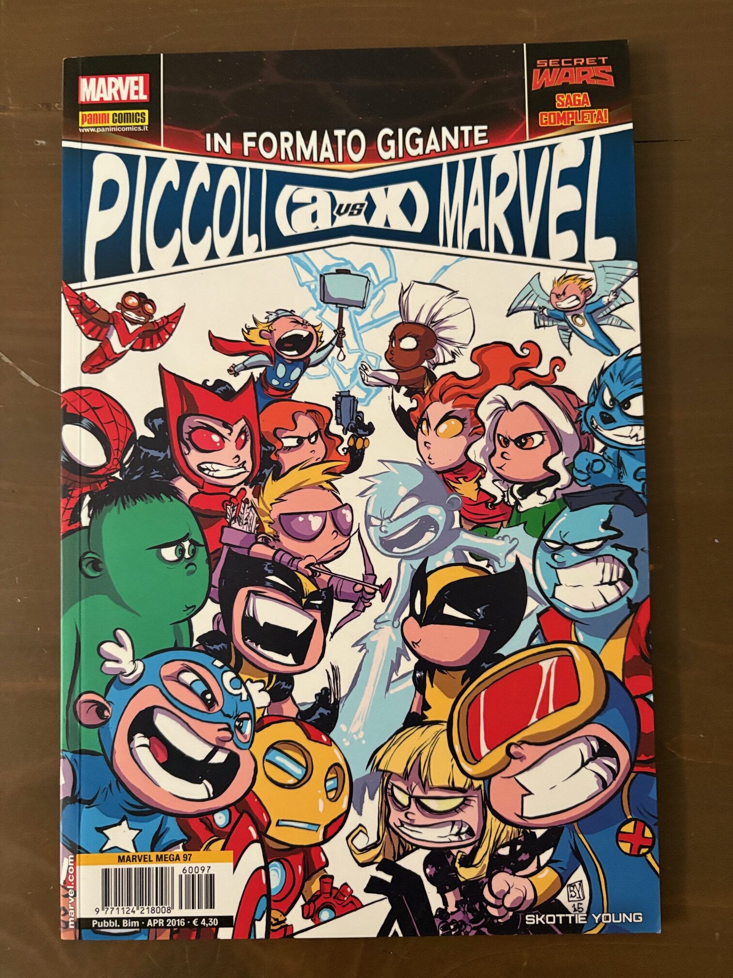 PICCOLI MARVEL in formato gigante A Vs X - Marvel Mega n.97 - 2016 -Panini