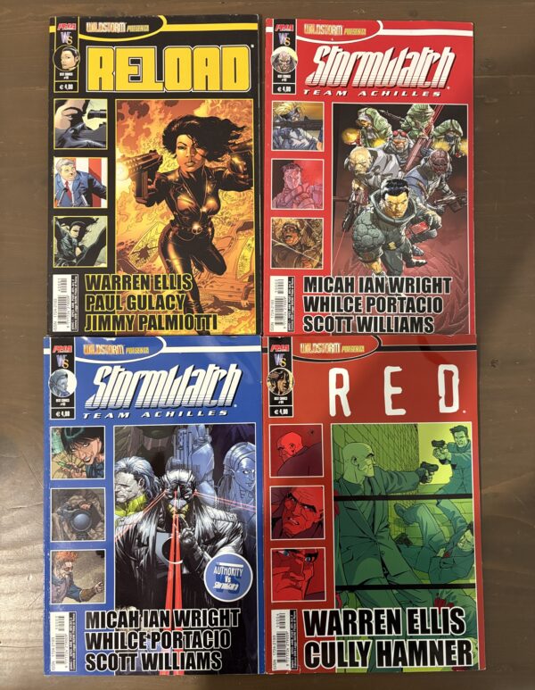Wildstorm presenta da 1 a 4 -Reload, Stormwatch, Red-PMA