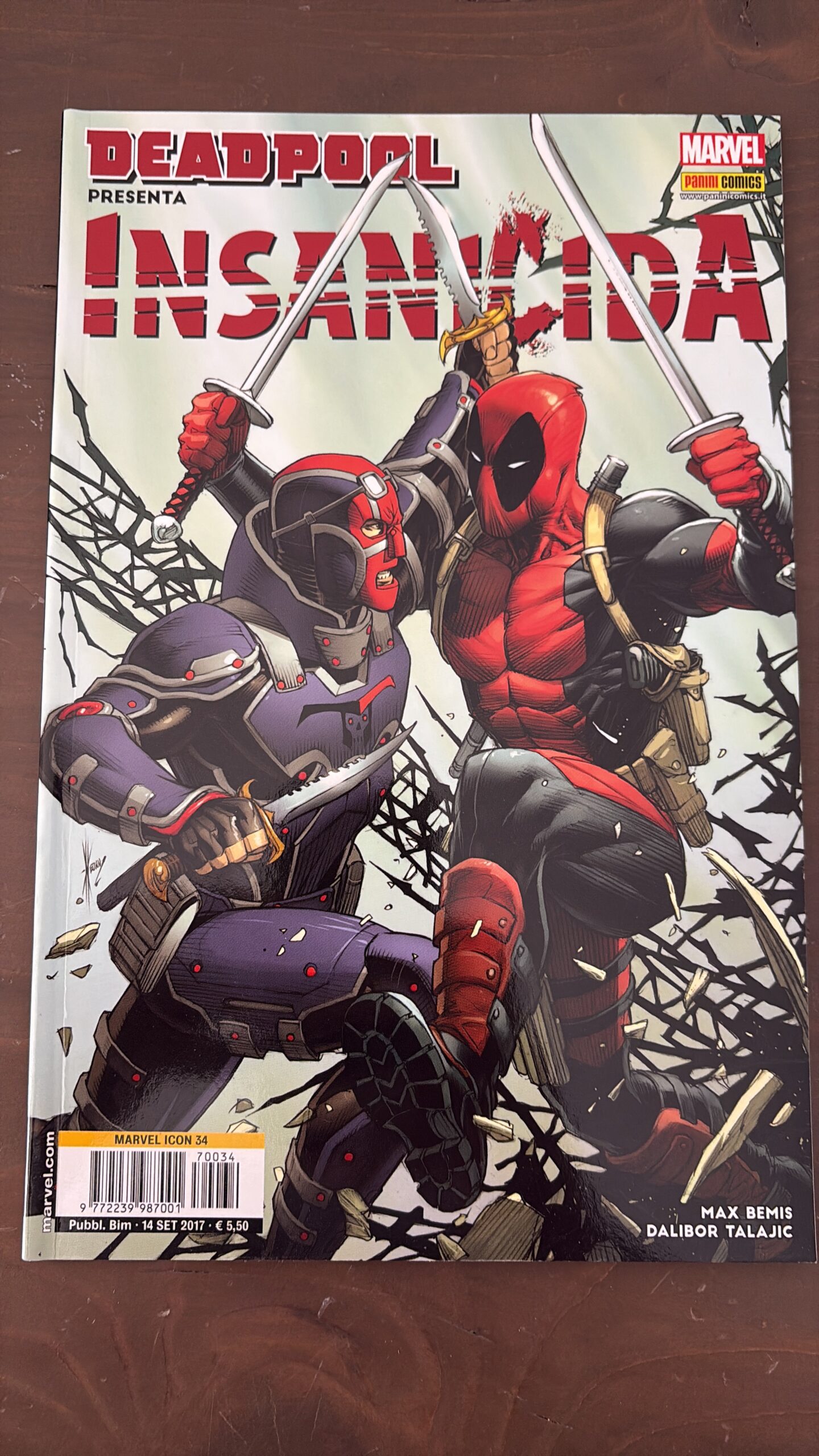 Deadpool presenta Insanicida - Marvel Icon n.34 - Panini 2017