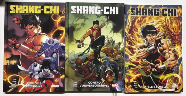 SHANG-CHI vol. 1 a 3 Fratelli e sorelle, Famiglia d'origine, Contro l'universo marvel - CARTONATI -PANINI COMICS