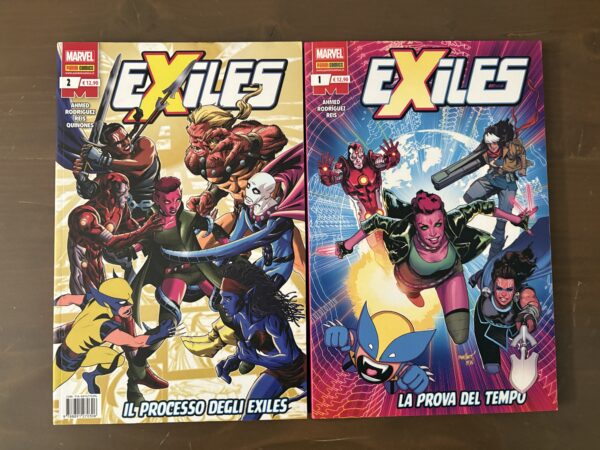 EXILES n.1-2 completa LA PROVA DEL TEMPO e IL PROCESSO DEGLI EXILES - PANINI