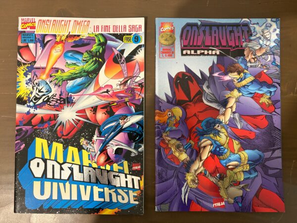 X-Men ONSLAUGHT ALPHA e OMEGA Marvel Crossover n.20 e 21 - Panini