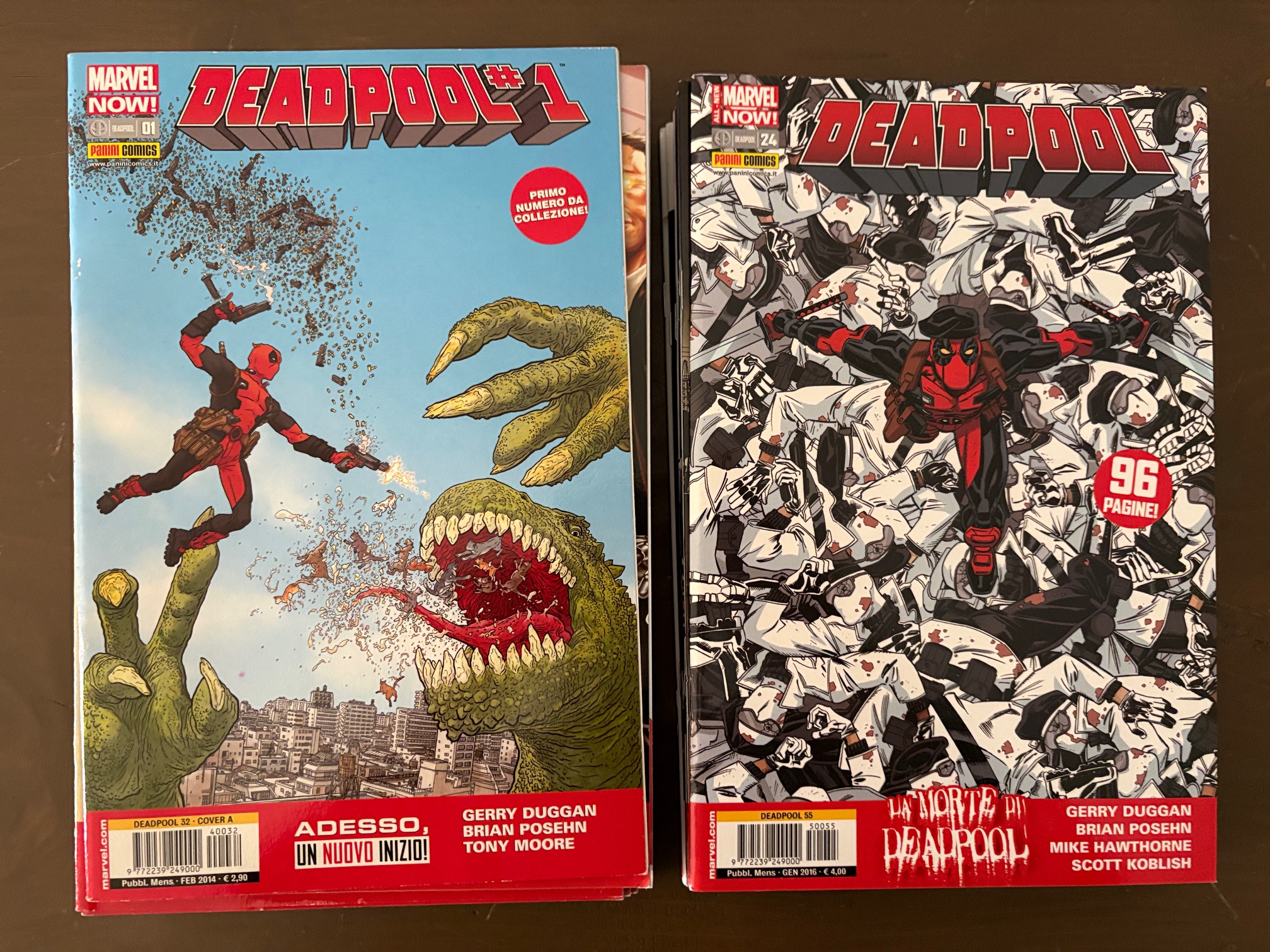 DEADPOOL da n.1 a 24 Marvel Now (da n.32 a 55) Panini - completa 2014