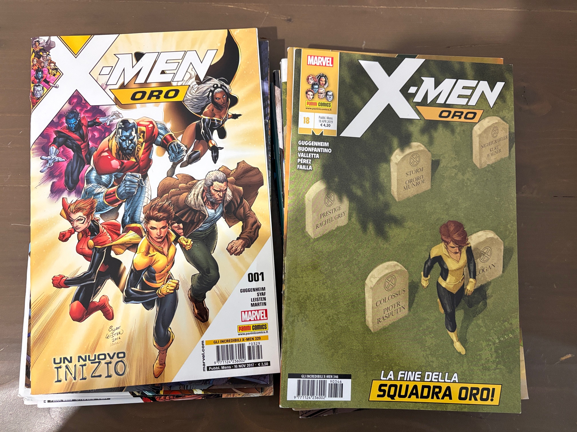 X-Men Oro da n.1 a 18- Gli Incredibili X-Men da n. 329 a 346 sequenza completa- Marvel Panini
