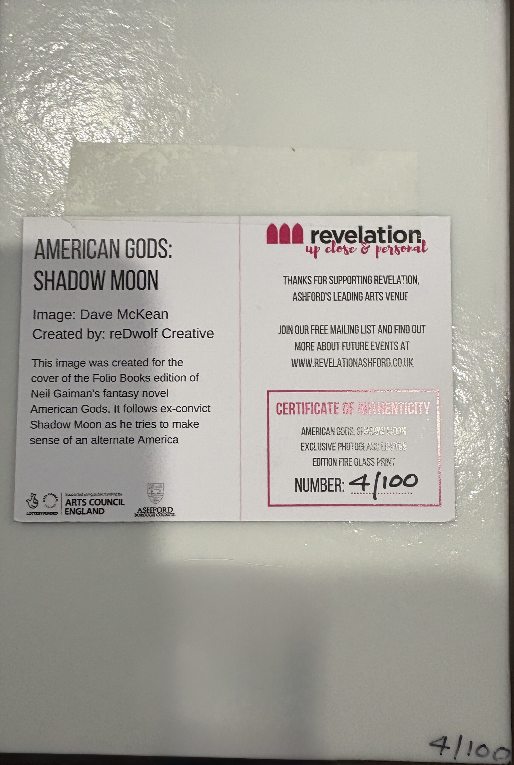American Gods - Shadow Moon - Dave McKean ceramica n.4/100 - immagine 4