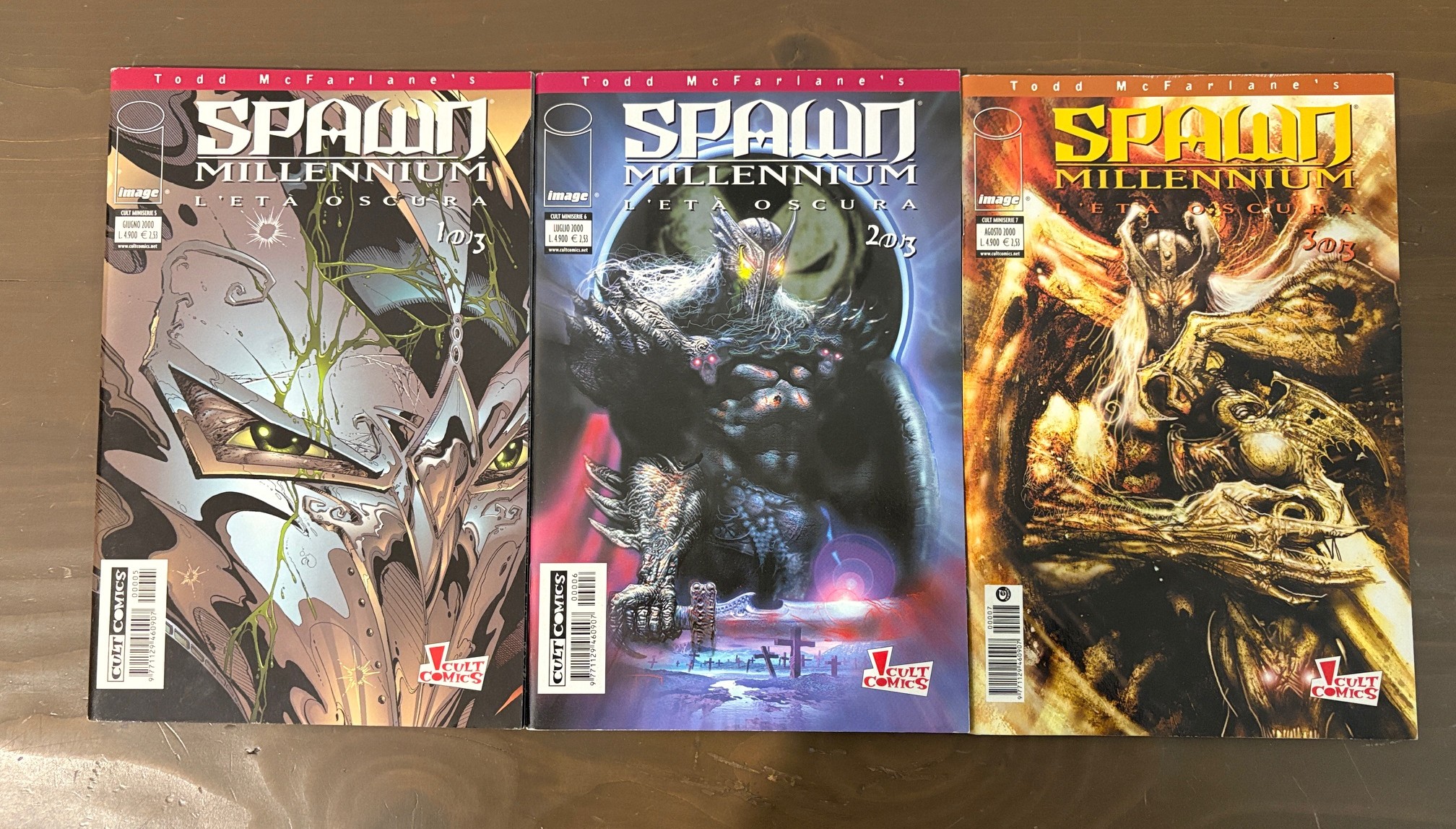 Spawn MILLENIUM L'ETA' OSCURA n.1-2-3 completa PANINI