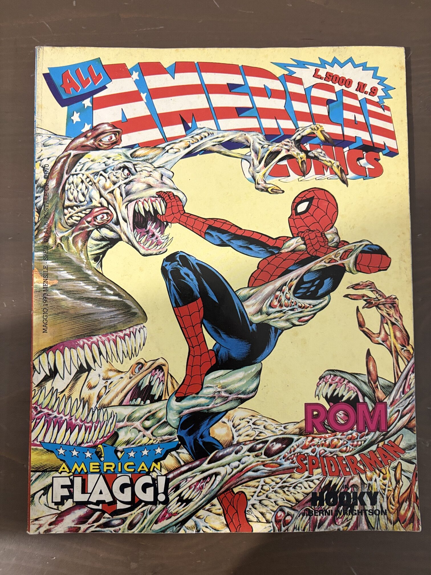 All American Comics n.9 - Spiderman, Rom - Marvel DC Comic Art