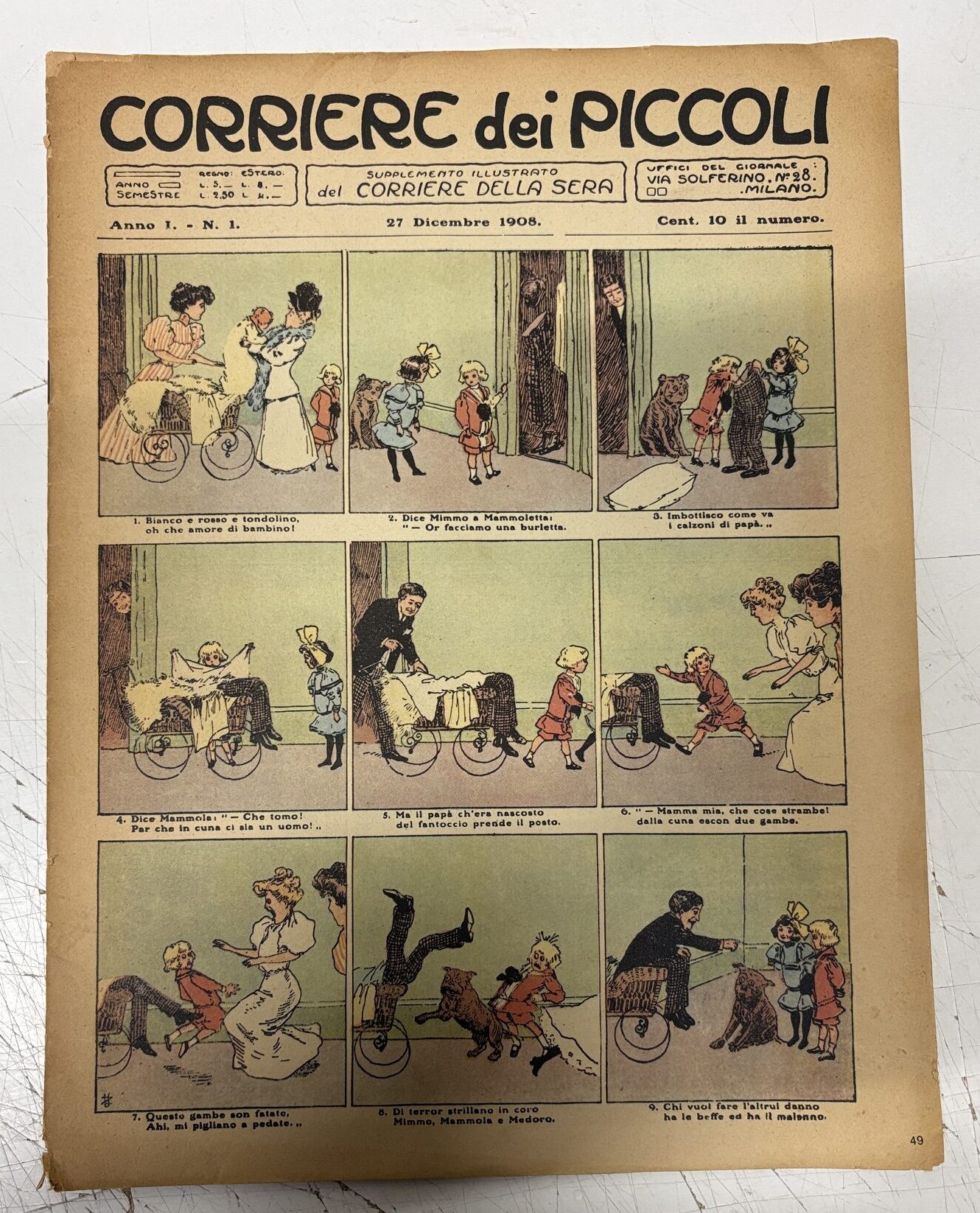 Corriere dei Piccoli Anno 1 n. 1