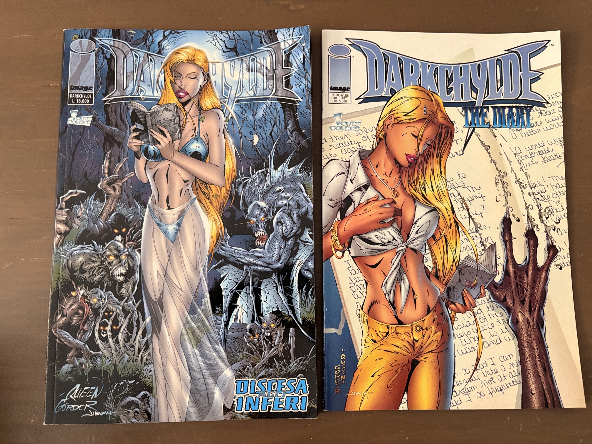 DARKCHYLDE Discesa agli Inferi e The Diary - Image Cult Comics Panini 1998