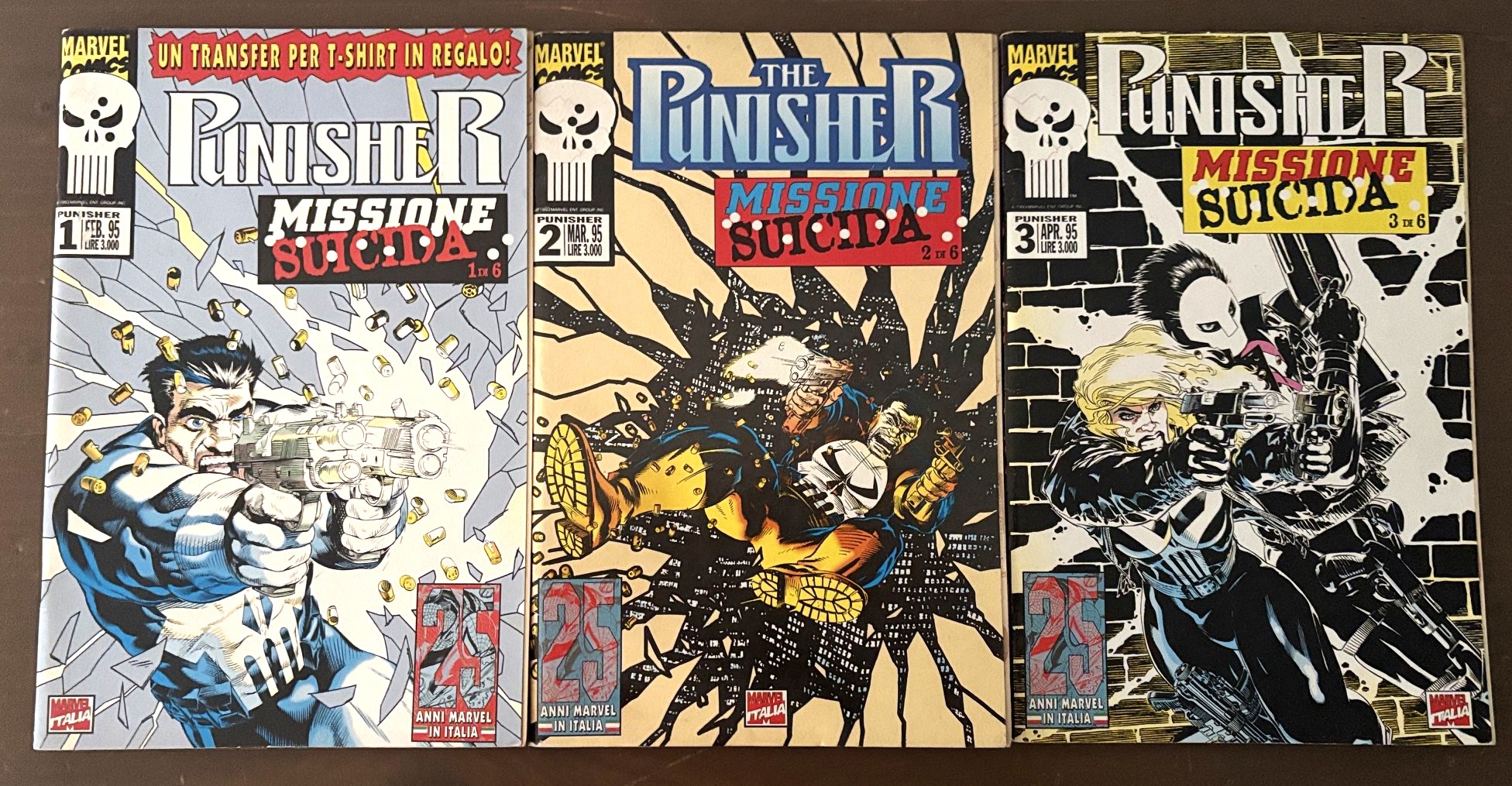 Punisher: missione suicida n.1-2-3 - Marvel Panini Comics