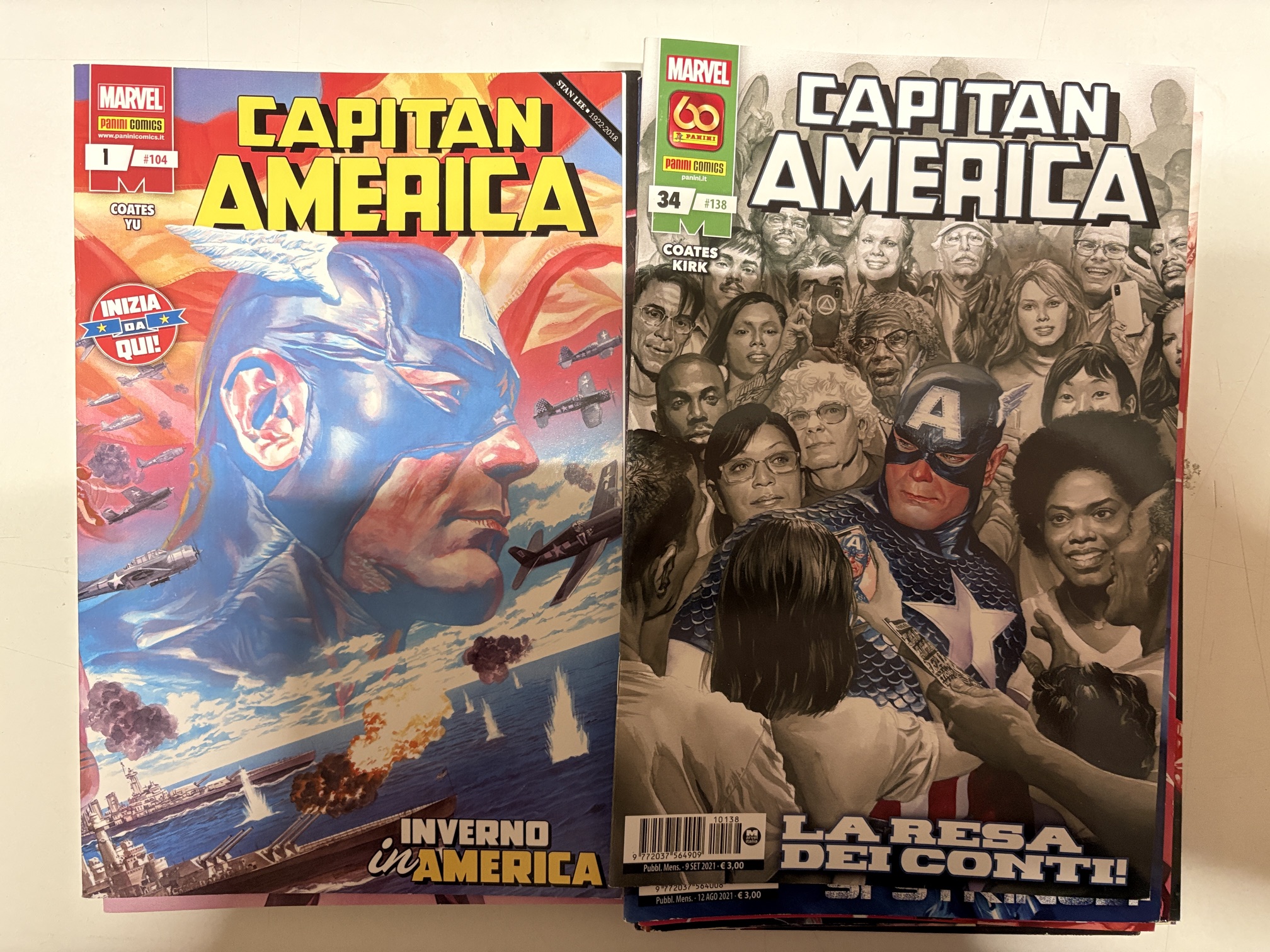 Capitan America da 1 a 34 (da n.104 a 138) sequenza completa Marvel Panini