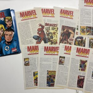 MARVEL story MARVEL ITALIA raccoglitore e n.12 fascicoli completi- MARVEL Panini