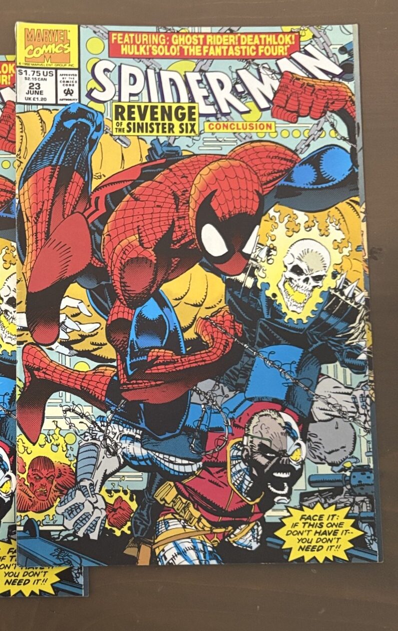 Spider-man 23 del 1992 - Sinister Six Conclusion-Erick Larsen Marvel originale USA