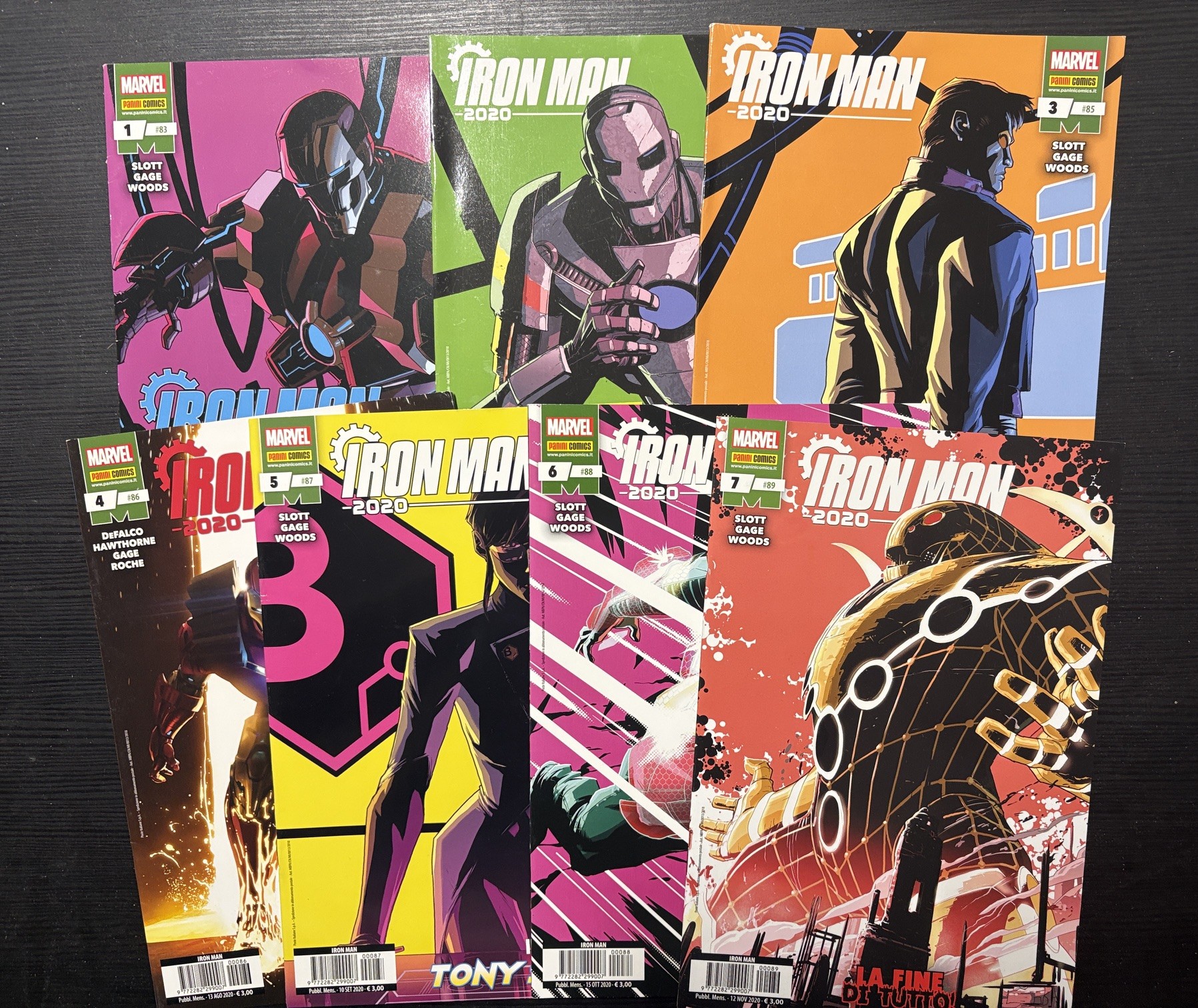 Iron Man 2020 da 1 a 7 (Iron Man da 83 a 89) - Panini