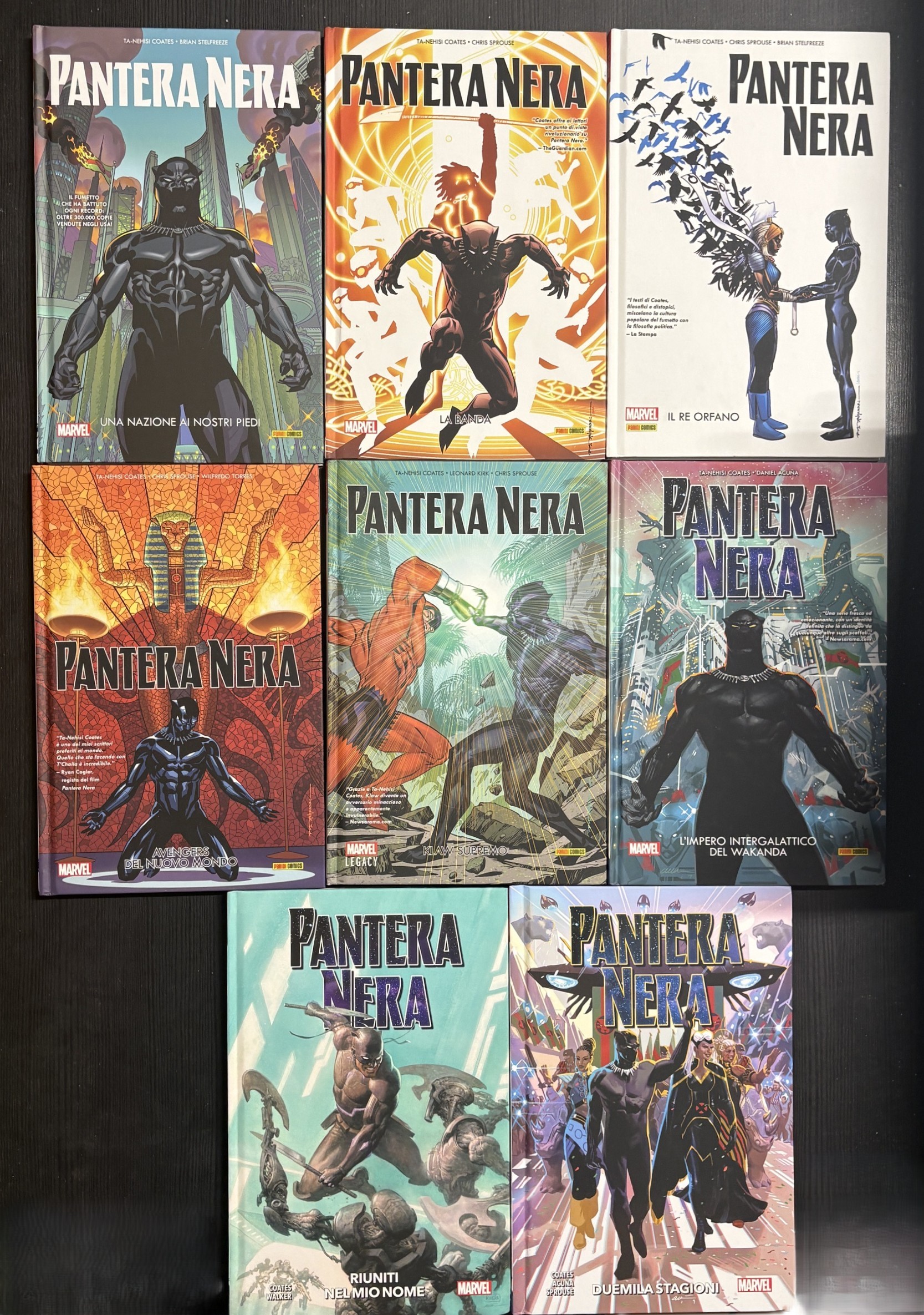 PANTERA NERA di Coates volumi da 1 a 8 COMPLETA - PANINI