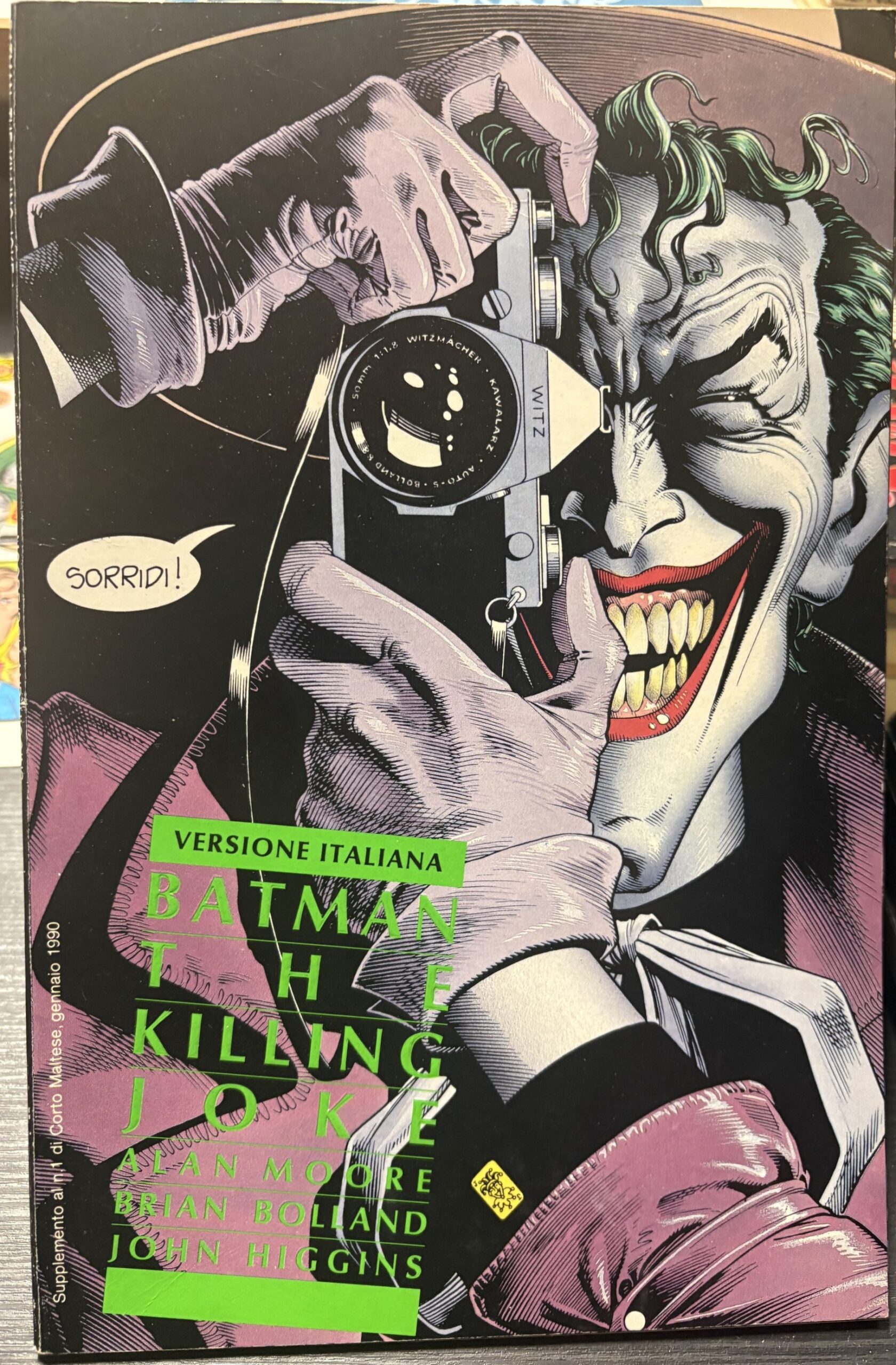 BATMAN THE KILLING JOKE prima uscita italiana supplemento a CORTO MALTESE 1990