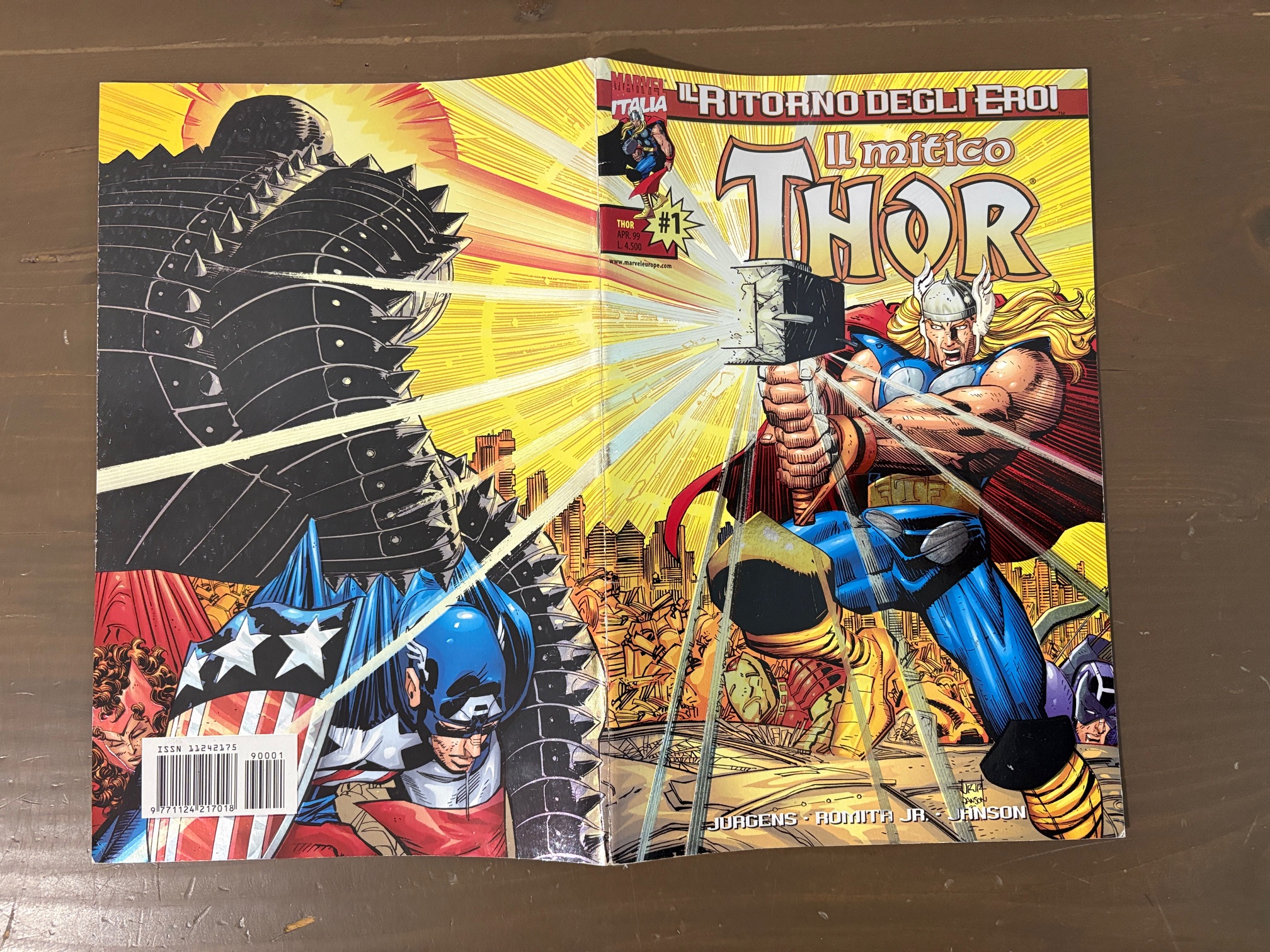 Il Mitico Thor n. 1 di Romita Jr - Il ritorno degli eroi - ed. Marvel Italia
